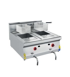 CSA Karacasan 80 cm 700 Seri Set Üstü Edge Doğalgazlı Fritöz