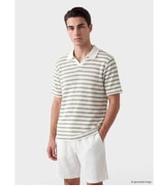 LC WAIKIKI Haki Polo Yaka Çizgili Erkek Tişört
