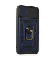 İphone 11 Pro Kılıf Pars Lens Yüzüklü  - Lacivert