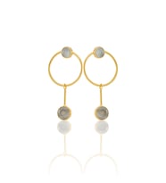 Kadir Jewellery 22 Ayar Altın Kaplama Kadın Sallantılı Küpe -El İşçiliği Ve Hipoalerjenik Küpe