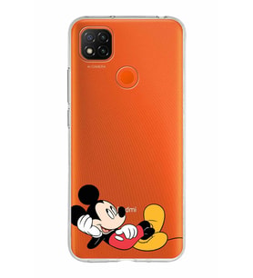 Xiaomi Redmi 9C Uyumlu Kapak Mickey Mouse Tasarımlı Şeffaf Silikon Kılıf