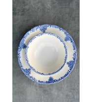 Baby Blue 6 Kişilik 14 cm Özel Tasarım Premium Porselen Çorba Kasesi Takımı