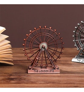 Dekoratif Metal London Eye Biblo