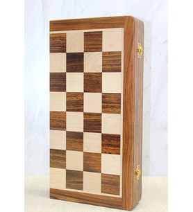 Mıknatıs Taşlı Ahşap Katlanabilir Kutulu Satranç Oyunu 40 Cm