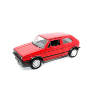 Volkswagen Golf GTi MK1 Klasik Araba 1:34 Ölçek Model Açılış Kapıları Lisanslı Ürün Kırmızı