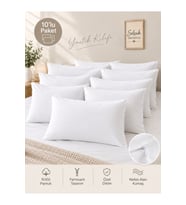 Fermuarlı Beyaz Pamuklu 50x70 Yastık Kılıfı