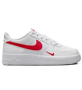 Nike Air Force1 LV 8 AF1 Leather Unisex Sneaker White Hakiki Deri Unisex Günlük Spor Ayakkabı Beyaz Kırmızı