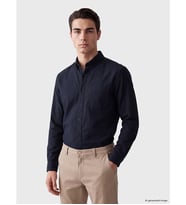 LCWAIKIKI Classic Lacivert Regular Fit Poplin Erkek Gömlek