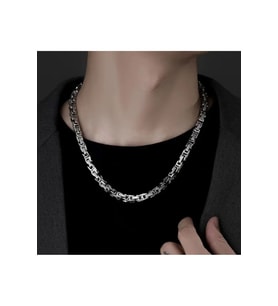 Silver 60 cm Erkek Kral Zincir Model Kolye