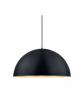 RİOLİGHT RETRO SİYAH İÇİ GOLD TEKLİ METAL SARKIT AVİZE ÇAP: 30CM