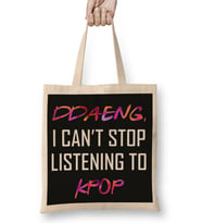 Bts Ddaeng I Can't Stop Listening To Kpop Army Bez Çanta Uzun Saplı