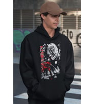 Tasarım Ironmaiden Rock Metal Baskılı Unisex Oversize Müzik Grubu Hoodie