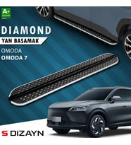 S-Dizayn Omoda Omoda7 Diamond Krom Yan Basamak 183 Cm 2025 Üzeri A+ Kalite