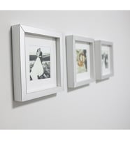 Fotoğraf Hediyeli! HKM Ticaret 3'lü Gümüş Ayna Pleksi Kaplı Sök-Tak Camsız Çerçeveler! Şık Çerçeveler