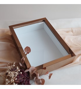 25X35 BRONZ LEDSİZ DERİN ANI ÇERÇEVESİ- NİŞAN SÖZ GÜLLERİNİZ İÇİN ÇERÇEVELER