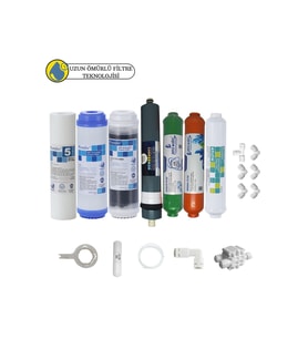 Purefer Açık kasa çift karbonlu Sertifikalı 7li Platinium mebran  mineral+alkali