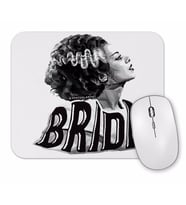 Bride Of Frankenstein The Black  White Bride Mouse Pad