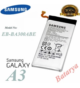 Samsung A3 Batarya Samsung A300 EB-BA300ABE Uyumlu Batarya