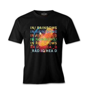 Radiohead - In Rainbows Siyah Erkek Tshirt