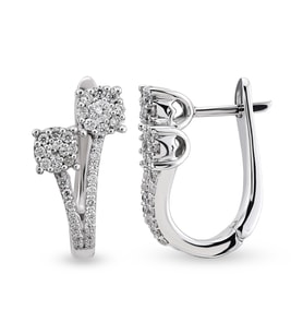 0.48 Ct Coronet Pırlanta Küpe CORK5