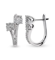 0.48 Ct Coronet Pırlanta Küpe CORK5