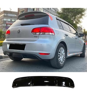 Vw Golf 6 GTI Difüzör Difizör Plastik Parlak Siyah Çıkışsız 2008 2009 2010 2011 2012 Arka-difizör-bodykit-ek