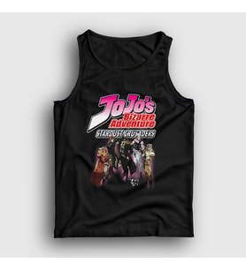 Presmono Unisex Siyah Stardust Crusaders Anime Jojo Atlet 327281tt