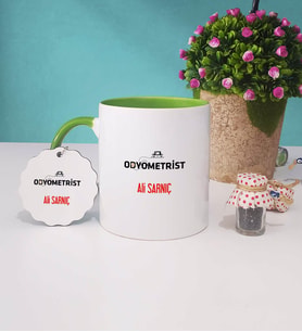 Odyometrist Kupa Bardak Yeşil ve Anahtarlık