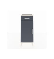 Hyperion Komodin Tek Raflı Tek Çekmeceli Tek Kapaklı 44x44x106 Aytaşı-Antrasit