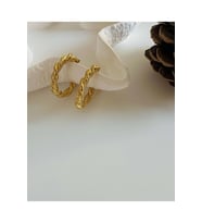 BURGU ÇELİK HALKA KÜPE GOLD RENK ACR0875