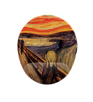 Munch Çığlık Tablosu Desenli Bilek DestekliKaymaz Buruşmaz Kırılmaz Mouse Pad (Çok Renkli)