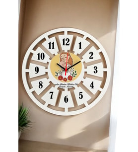 En İyi Anneye Hediye Duvar Saati 40cm 002 (Beyaz)