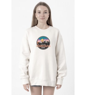 And So The Adventure Begins Beyaz Kadın 2ip Sweatshirt