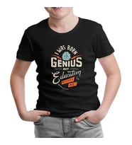 Yazı - Genius Siyah Çocuk Tshirt