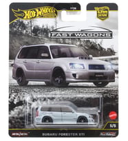 Hot Wheels Premium Fast Wagons - Subaru Forester STi - Gri (1/64)