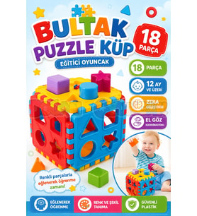 Bul-Tak Puzzle - Bultak Lego - Bebek Oyuncağı - Şekil Takmaca