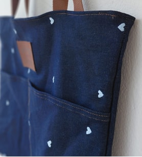 Handmade Çanta, Jean Kumaş Tote Çanta, Günlük Kullanıma Uygun