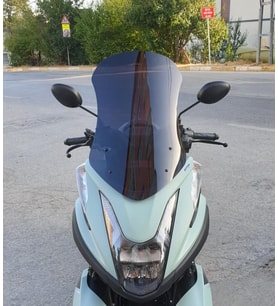 MOTOCAM Yamaha Tricity 125 Ön Cam 2014-2026 Model 60cm Siyah Renkli 4mm