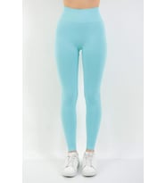 Kadın Yüksek Bel Büzgülü Toparlayıcı Fitness Tayt 16312 0029-25 (Açık Yeşil)