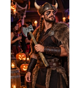 Halloween Plastik Yapay Kostüm Baltası 49 cm Cadılar Bayramı Parti Gösteri ve Etkinlik Aksesuarı