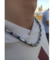 Boru Model Paslanmaz Çelik Erkek Kolye