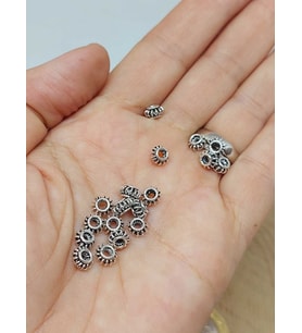 925 Ayar Gümüş Boncuk Ara Malzeme 3.5*5.5mm/3 adet (56076)