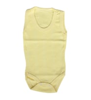 Unisex Sarı Geniş Raporlu Askılı Zıbın