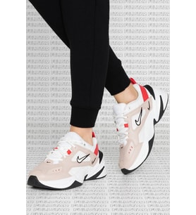 Nike M2K Tekno Leather Unisex Reflector Sneaker Beige Hakiki Deri Spor Ayakkabı Beyaz Bej
