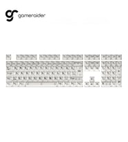 GameRaider Cherry Single Shot PC (Full Set) Beyaz Şeffaf Türkçe Keycap Set