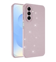 Samsung Galaxy A17 Uyumlu Kılıf Kamera Korumalı Simli Lüks Zore Koton Kapak