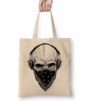 Skull Branca Feminina e Masculina Bez Çanta Uzun Saplı