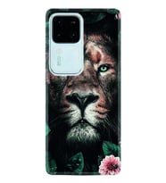 Vivo V30 Kılıf Desenli Silikon Leon Flowers 1307