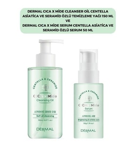 Dermal Cıca X Mide Centella Asiatica Özlü Temizleme Yağı ve Serumu