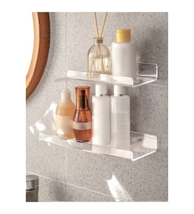 Hayalet Banyo Rafı 2'li Set 30cm 20cm Düzenleyici
